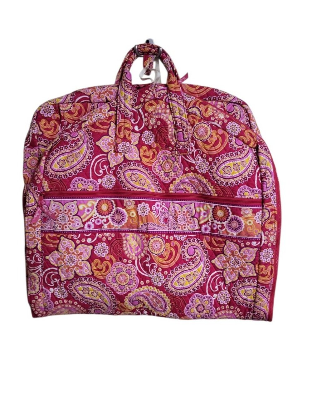 Vera Bradley Garment Bag Raspberry Fizz Retired 2008 Hanging Foldable Travel